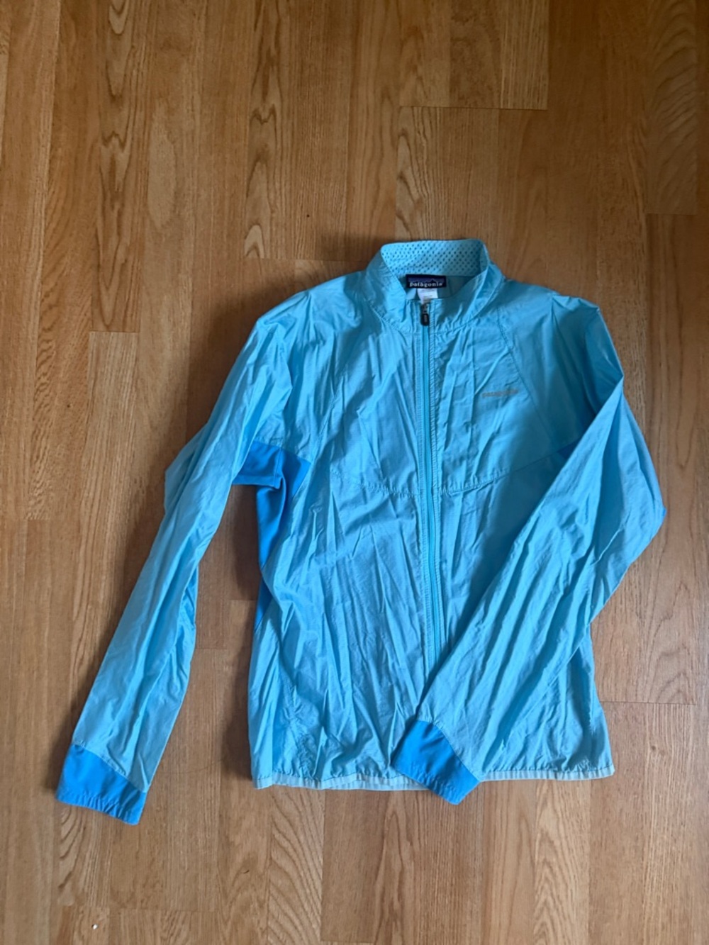 Patagonia Women's Light Blue Windbreaker Jacket